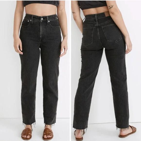 NEW Madewell The Curvy Perfect Vintage Straight Jean in Lunar‎ Wash, 23 - Picture 1 of 15